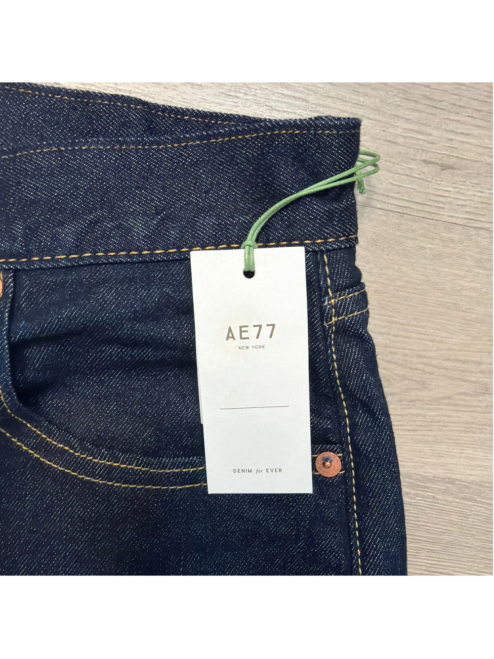 NWT American Eagle AE77 Stovepipe Wide Leg Dark Denim Jeans Sz 8 Regular! - Picture 5 of 8
